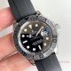 Replica Rolex Yacht-Master Watch SS Black Dial Black Rubber Clone ETA2836 (2)_th.jpg